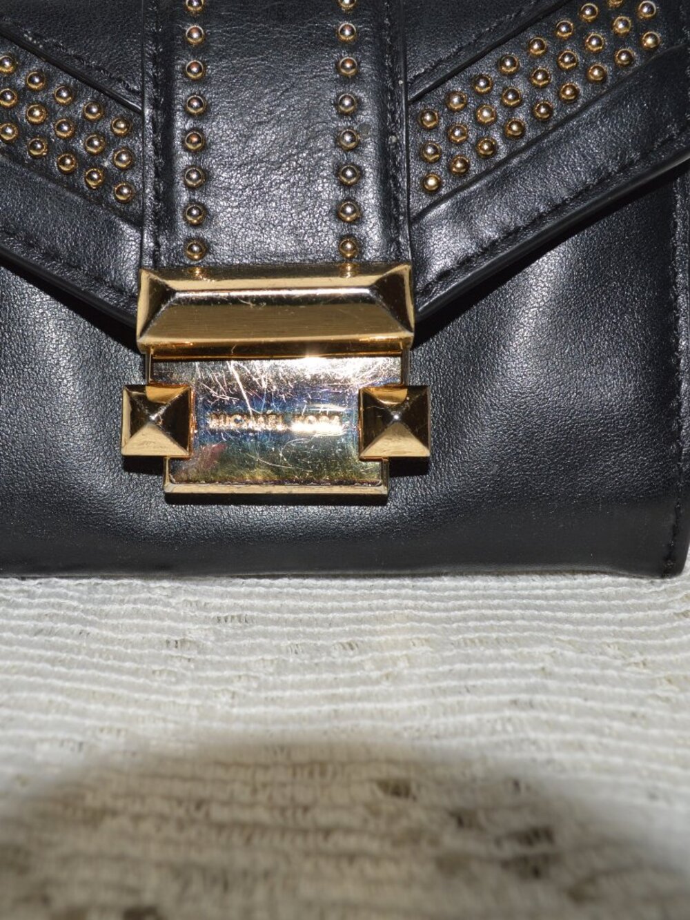 Michael Kors Black Leather Small Wallet - Picture 4 of 11